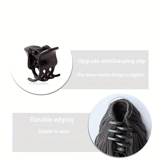 Straight Claw Clip Ponytail Extension with Highlight 50cm Long