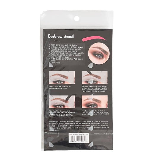 6pcs Eyebrow Stencil for Shaping Makeup Tool
