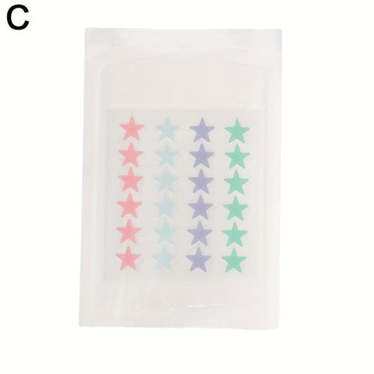 Acne Pimple Patch 36pcs Floral Star Shape Sticker for Zits Blemishes