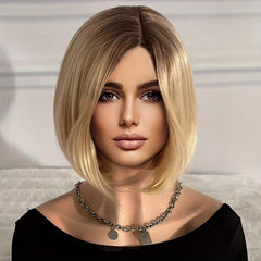 Short Bob Wavy Hair Wigs Bouncy Fluffy Hair Replacement Wigs for Women