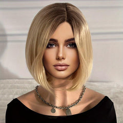 Short Bob Wavy Hair Wigs Bouncy Fluffy Hair Replacement Wigs for Women
