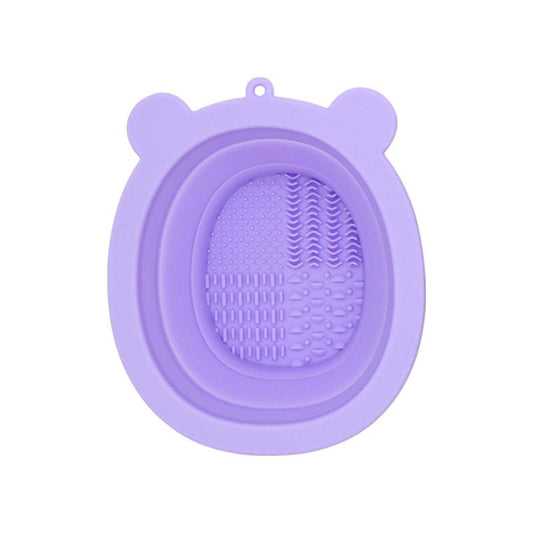 Little Bear Makeup Brush Cleaning Bowl Silicone Brush Cleaner