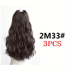 3pcs Long Curly Wavy Hair Extensions Patch for Women