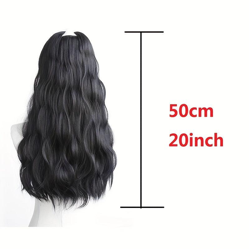 3pcs Long Curly Wavy Hair Extensions Patch for Women