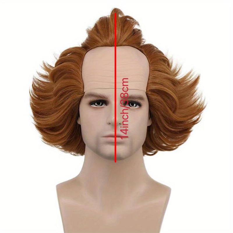Curly Wavy Cosplay Wig Synthetic Hair Replacement for Anime Halloween Party
