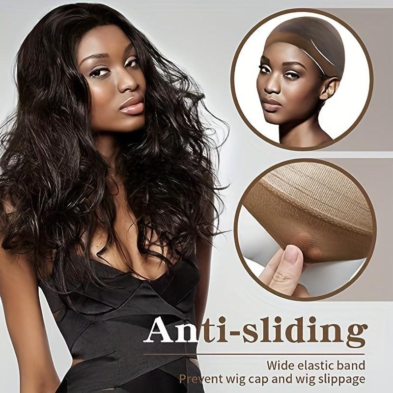 12pcs Wig Cap Lace Front Wig Stocking Cap Elastic Breathable Invisible Wig Cap