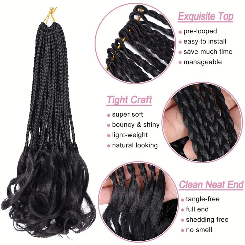 French Curl Crochet Braids 35 56 Cm 1 Pack Pre Looped Braids Crochet Hair