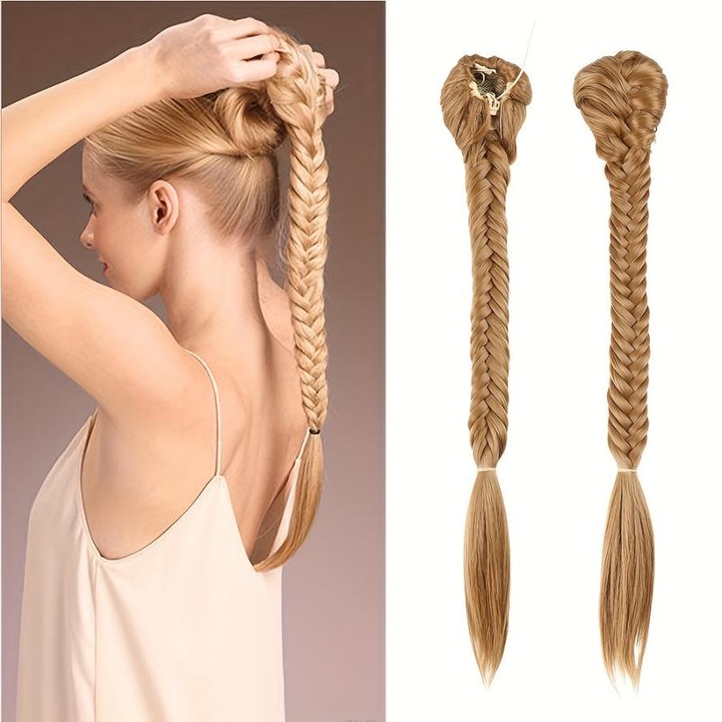 Ombre Fishbone Ponytail Extensions for Women