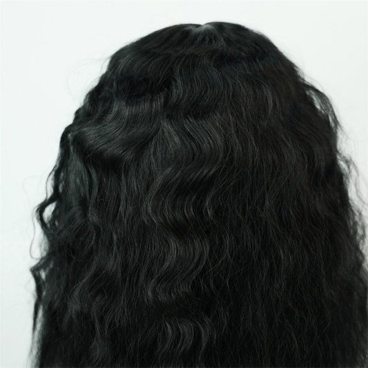 Long Body Wavy Synthetic Afro Hair Wigs Middle Part