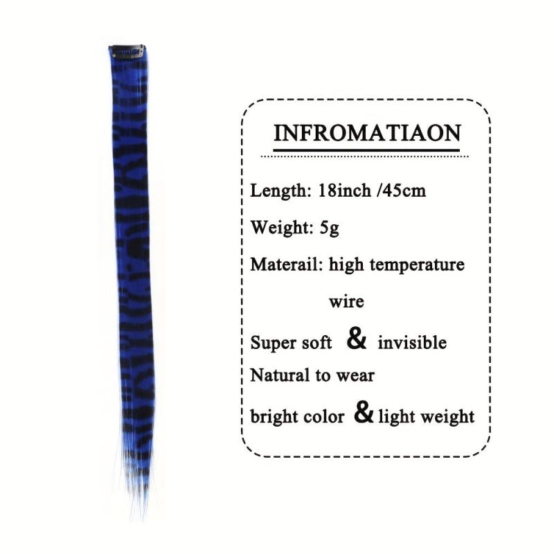 45 72 Cm Straight Synthetic Feather Clip In Hair Extensions