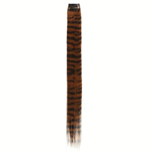 45 72 Cm Straight Synthetic Feather Clip In Hair Extensions