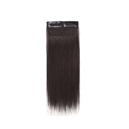 Short Straight Hair Pieces Synthetic Clip In Hair Extensions Natural Look