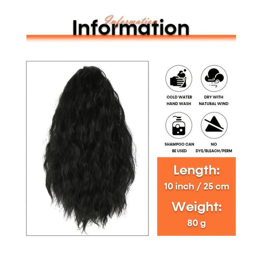Synthetic Curly Drawstring Ponytail 25 80g Natural Look