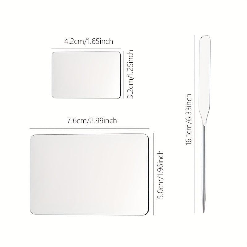 Makeup Foundation Spatula Stainless Steel Finger Ring Palette Stick Scraper