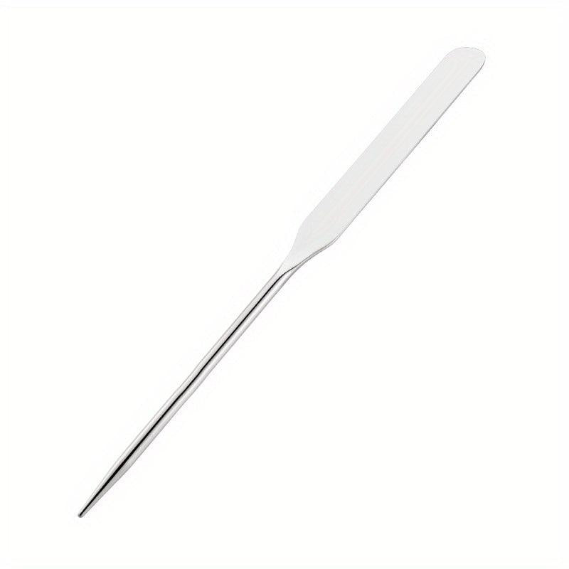 Makeup Foundation Spatula Stainless Steel Finger Ring Palette Stick Scraper