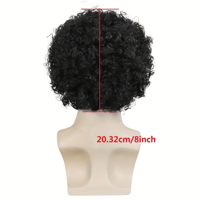 Short Curly Wig For Men Boys Halloween Costume