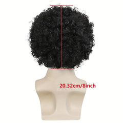 Short Curly Wig For Men Boys Halloween Costume
