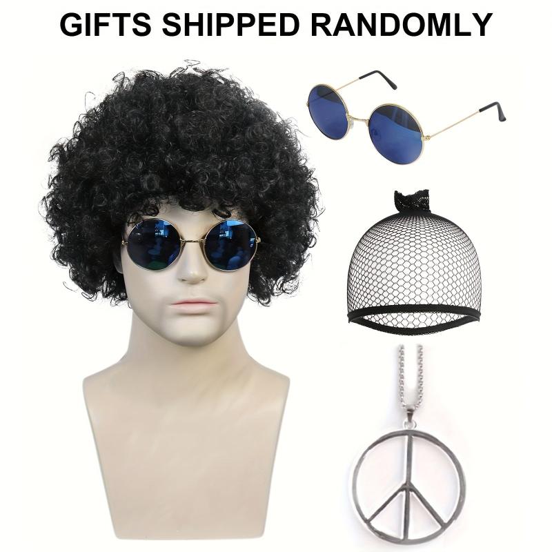Short Curly Wig For Men Boys Halloween Costume