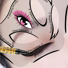 Eyeliner Cards Set, 6-in-1 Eyeshadow & Eyeliner Tools for Makeup