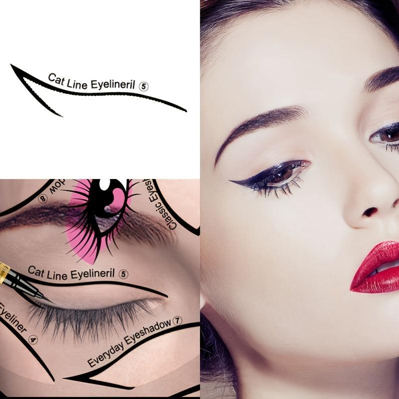 Eyeliner Cards Set, 6-in-1 Eyeshadow & Eyeliner Tools for Makeup
