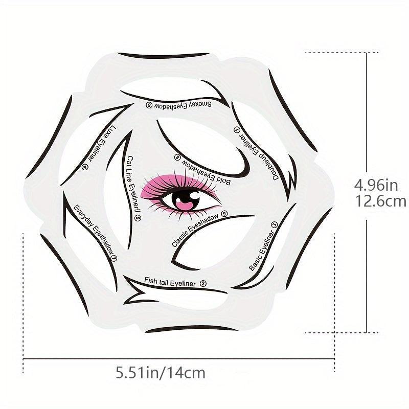 Eyeliner Cards Set, 6-in-1 Eyeshadow & Eyeliner Tools for Makeup