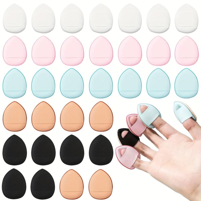 20 PCS Triangle Makeup Puff Finger Soft Setting Sponge Mineral Powder