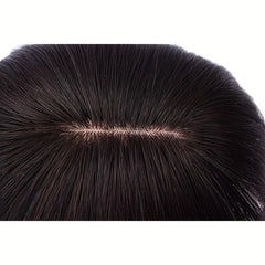 Human Hair Topper With Bangs Clip In Overhead Bangs Natural Hair Fringe