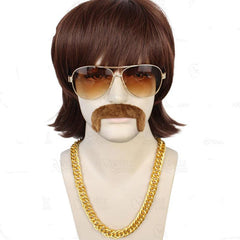 Short Wavy Men's Afro Wig for 70's Costume Party