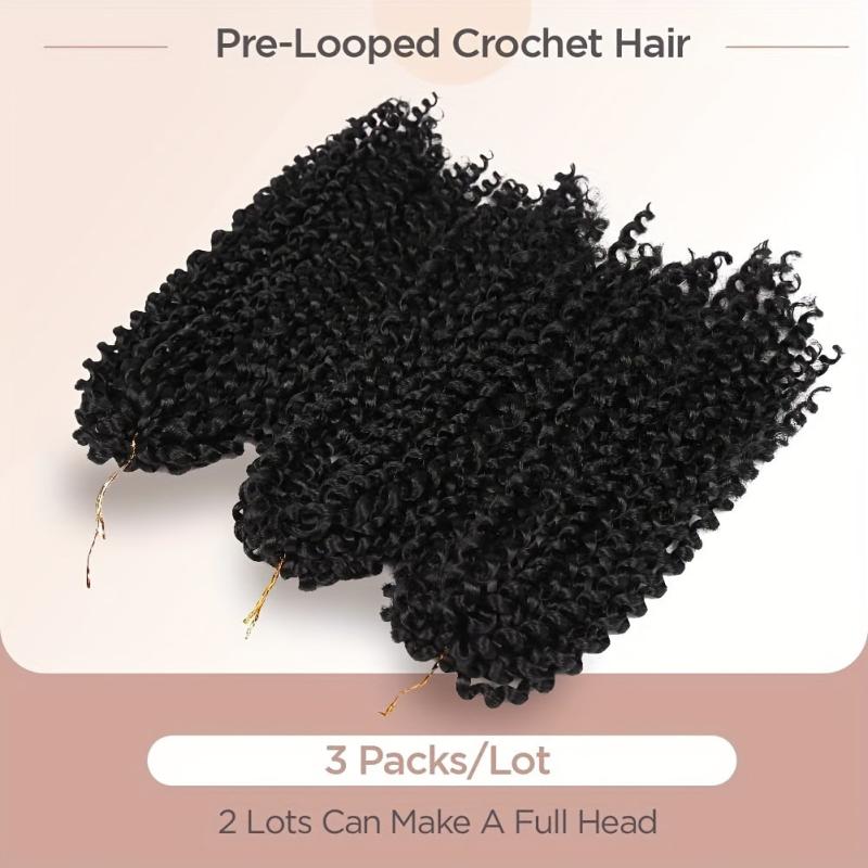 3 Packs Spring Twist Hair Braids Faux Locs Crochet Hair Extensions