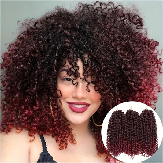 3 Packs Spring Twist Hair Braids Faux Locs Crochet Hair Extensions