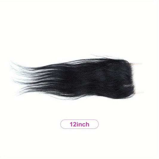 Virgin Human Hair Lace Closure 4x4 - Straight Hair Weave