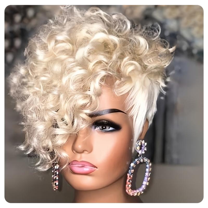 Short Pixie Cut Wig Hair Short Wigs For Women Synthetic 613 Short Pixie Bob Wig