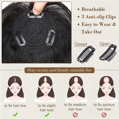 Human Hair Clip In Bangs Hair Pieces For Women