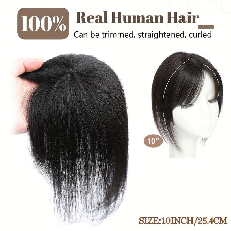Human Hair Clip In Bangs Hair Pieces For Women