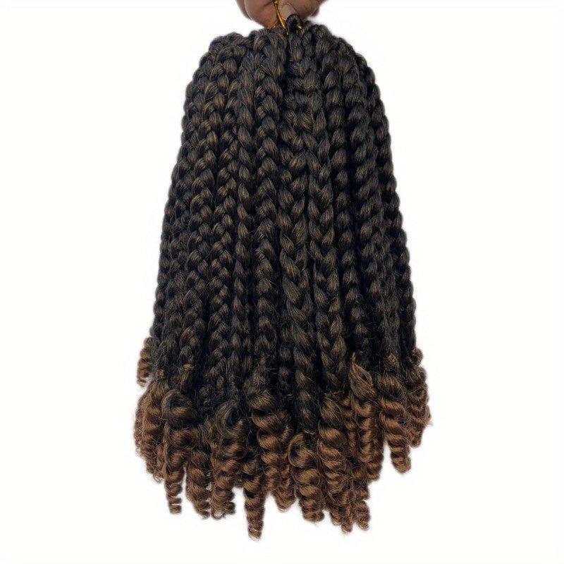 6 Packs Curly Ends Crochet 25 4 Cm Omber Bob Box Braid Crochet Hair