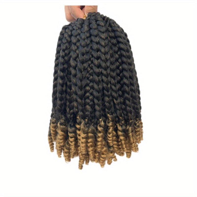 6 Packs Curly Ends Crochet 25 4 Cm Omber Bob Box Braid Crochet Hair