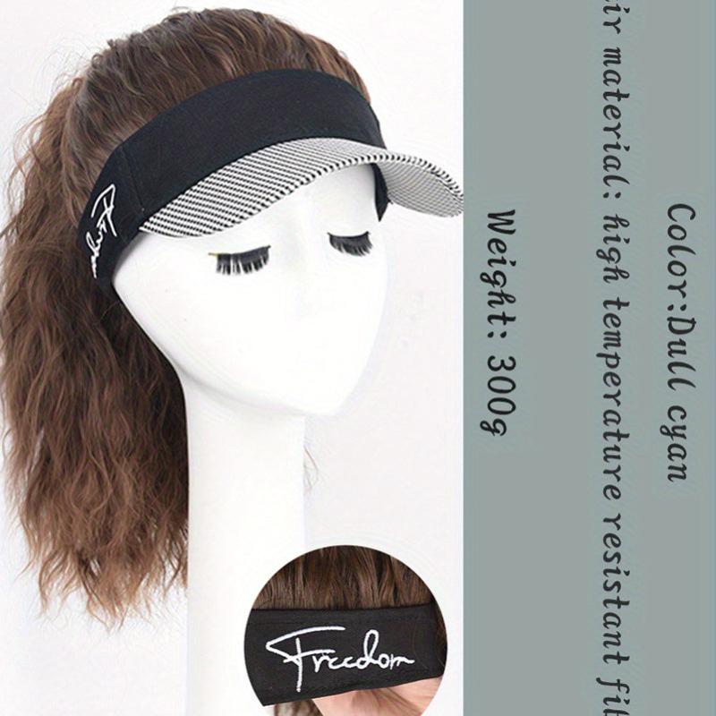 Baseball Cap with 40-64 cm Synthetic Ponytail Extensions Wig for Daily Use