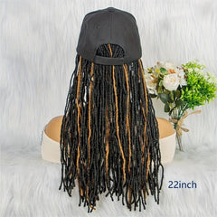 Synthetic Braided Hair Wigs With Baseball Cap 55-88 cm