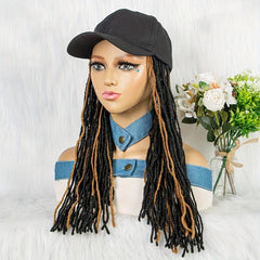 Synthetic Braided Hair Wigs With Baseball Cap 55-88 cm