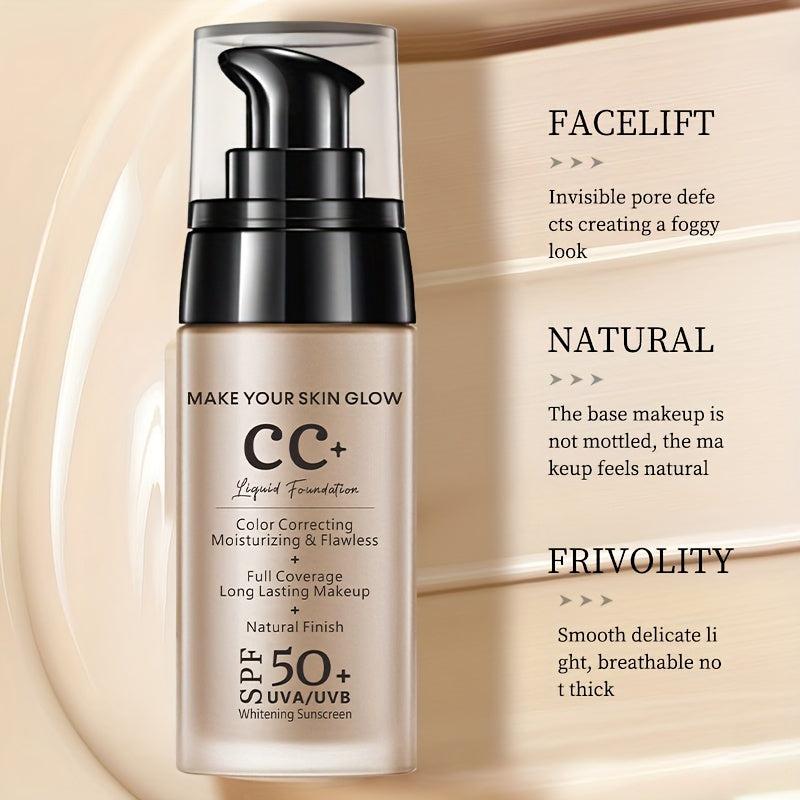 UV Protection Brightening CC Cream Foundation Natural Waterproof