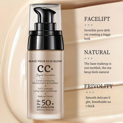 UV Protection Brightening CC Cream Foundation Natural Waterproof
