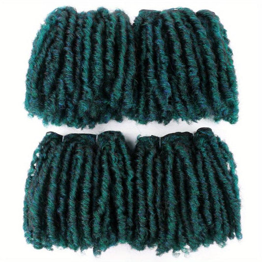 4 Pcs Short Dreadlock Hair Weaving Afro Twist Hair Weave Bundles