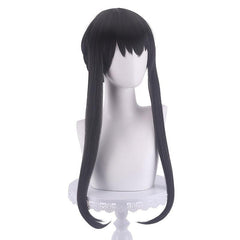 Long Straight Wig With Braids Synthetic Wig With Bangs