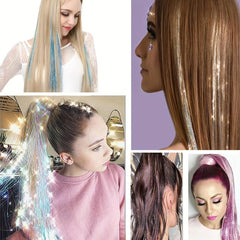 Hair Tinsel Kit 18 Colors 4320 Strands Tinsel Hair Extensions