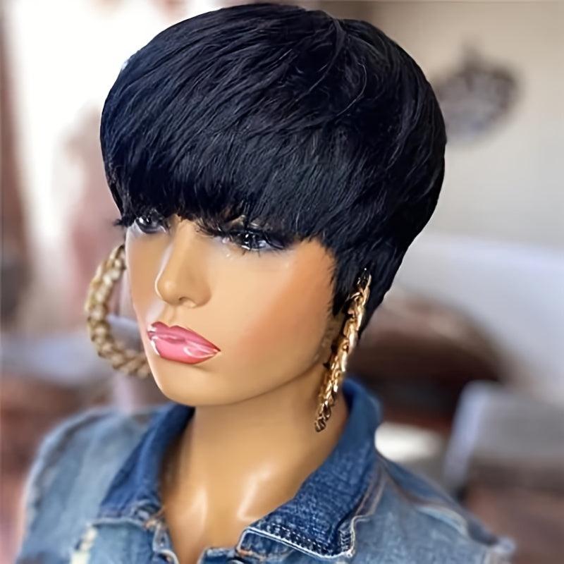 Short Pixie Cut Brazilian Virgin Human Hair Wig