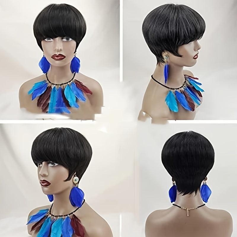 Short Pixie Cut Brazilian Virgin Human Hair Wig