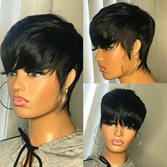 Short Pixie Cut Brazilian Virgin Human Hair Wig