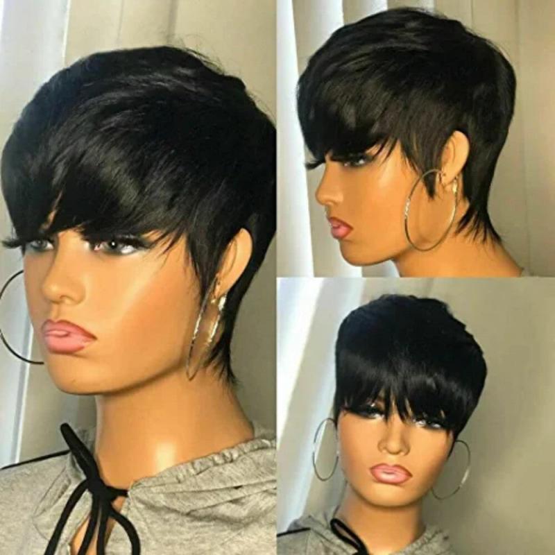 Short Pixie Cut Brazilian Virgin Human Hair Wig
