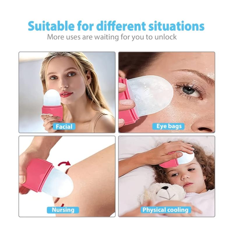Silicone Facial Massage Roller for Wrinkles Puffiness and Brightening