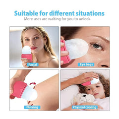 Silicone Facial Massage Roller for Wrinkles Puffiness and Brightening